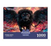 Fierce Lion 1000 Pieces Jigsaws for Adults Art Colorful DIY Craft Birthday Gifts for Women And Man Challenge High Difficulty 70x50cm/1000pcs