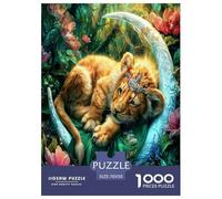 Fierce Lion 1000 Pieces Jigsaws for Adults Impossible Beautiful Home Decoration Art Colorful DIY Craft 70x50cm/1000pcs