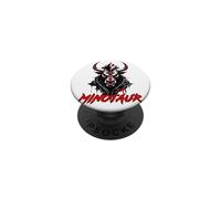 Fierce Minotaur Bull Red Eyes Dark Mythic Beast PopSockets Adhesive PopGrip