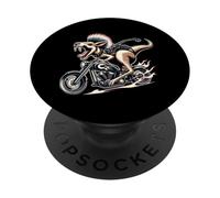 Fierce Motorcycle Kangaroo Ride On Fire PopSockets Adhesive PopGrip