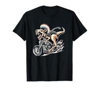 Fierce Motorcycle Kangaroo Ride On Fire T-Shirt