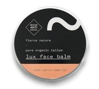Fierce Nature Luxe Face Balm with Carrot Seed Oil | Pure Tallow, Vitamin-Rich Natural Moisturiser & Cleansing for Face & Body | Unscented, 100g | For Men & Women