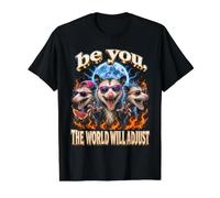 Fierce Opossum Be You The World Will Adjust Value Graphic T-Shirt, Men, Black, L