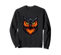 Fierce Owl Nocturnal Wisdom Vector Art Sweatshirt