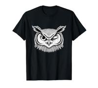 Fierce Owl Wildlife Birdwatching Nocturnal Value Graphic T-Shirt