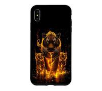 Fierce Papa Tiger Family Flame Art Fathers Mother's Day Case for iPhone XS Max