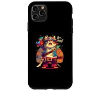 Fierce Pirate Cat with Parrot and Swords Funny Cat Lover Case for iPhone 11 Pro Max