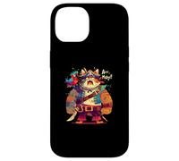 Fierce Pirate Cat with Parrot and Swords Funny Cat Lover Case for iPhone 14