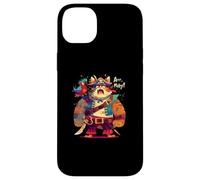 Fierce Pirate Cat with Parrot and Swords Funny Cat Lover Case for iPhone 14 Plus