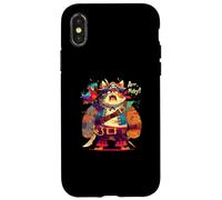 Fierce Pirate Cat with Parrot and Swords Funny Cat Lover Case for iPhone X/XS
