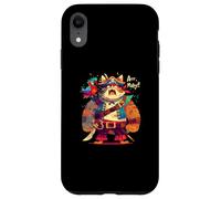 Fierce Pirate Cat with Parrot and Swords Funny Cat Lover Case for iPhone XR