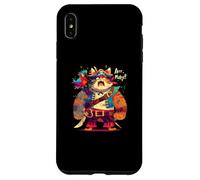 Fierce Pirate Cat with Parrot and Swords Funny Cat Lover Case for iPhone XS Max