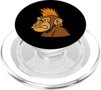 Fierce Primate Face with Piercings Artwork PopSockets PopGrip for MagSafe