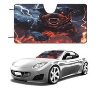 Fierce Rottweiler Dog Thunder Car Window Shade Front Windscreen Sun Shade for Windshield Blinds Truck Accessories