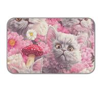 Fierce Selkirk Rex Cats Realistic Style Summer cooling mats for large dogs Self Cooling 38" x 23" cooling mats for doggy outdoors safapete enfriador para perros M