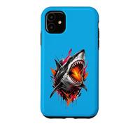 Fierce Shark Molten Bite Street Art Design Case for iPhone 11
