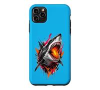 Fierce Shark Molten Bite Street Art Design Case for iPhone 11 Pro Max