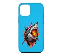 Fierce Shark Molten Bite Street Art Design Case for iPhone 12/12 Pro