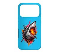 Fierce Shark Molten Bite Street Art Design Case for iPhone 17 Pro