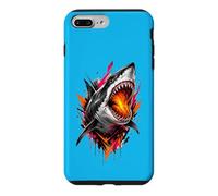 Fierce Shark Molten Bite Street Art Design Case for iPhone 7 Plus/8 Plus