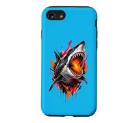 Fierce Shark Molten Bite Street Art Design Case for iPhone SE (2020) / 7/8