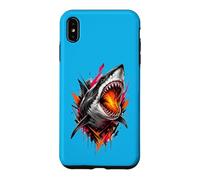Fierce Shark Molten Bite Street Art Design Case for iPhone XS Max