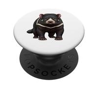 Fierce Tasmanian Devil Lover Wild Nature Art PopSockets Adhesive PopGrip