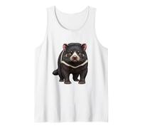 Fierce Tasmanian Devil Lover Wild Nature Art Tank Top