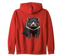 Fierce Tasmanian Devil Lover Wild Nature Art Zip Hoodie