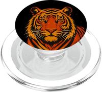 Fierce Tiger Artwork, Jungle Big cat, Love Tigers PopSockets PopGrip for MagSafe