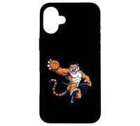 Fierce Tiger Basketball Slam Dunk Sports Mascot Case for iPhone 16 Plus