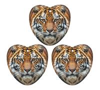 Fierce Tiger Car Air Freshener, 3 Pcs Love form Hanging Air Freshener Cards, Long Lasting Fragrance Scented Cards for Car, Home, Office White-style