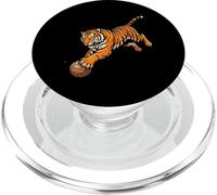 Fierce Tiger Dribbling Basketball Energy Spirit PopSockets PopGrip for MagSafe