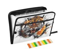 Fierce Tiger Expanding File Folder A4,13 Pockets File Organiser, Paperwork A4 Plastic Wallet Document Storage Expander for School,Office and Home
