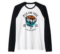 Fierce Tiger Head Japanese Style Y2K Cyberpunk Streetwear Raglan Baseball Tee