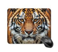 Fierce Tiger Mouse Pad Square Mice Mat Waterproof Computer Mousepad with Non-Slip Rubber Base Wireless Mice Pad for Laptop Office Home Personalized Gaming Mousepad 20 * 25cm