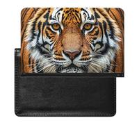 Fierce Tiger Passport Holder for Men, PU Leather Passport Cover with Card Slot, Waterproof Passport Protector for Travel, Wallet Protector Case for Women