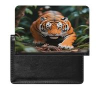 Fierce Tiger Passport Holder Unique PU Ultra-thin Passport Protective Case Compact Easy to Carry Passports Cover for Women And Men Passports Case