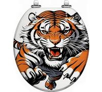 Fierce Tiger Toilet Seat with Decorative Pattern23 for Bathroom