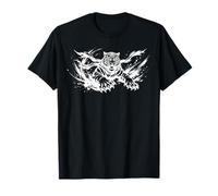 Fierce Tiger Tora Roaring Beast Japanese Sumi-e Art T-Shirt