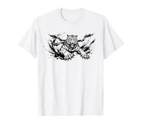 Fierce Tiger Tora Roaring Beast Japanese Sumi-e Art T-Shirt