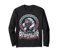Fierce Viking Polar Bear Berserker Nordic Warrior Power Long Sleeve T-Shirt