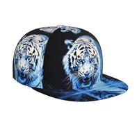 Fierce White Tiger Outdoor Sports Baseball Cap, Travel Sun hat, Adjustable for All Seasons