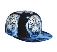 Fierce White Tiger Outdoor Sports Baseball Cap, Travel Sun hat, Adjustable for All Seasons