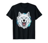 Fierce White Wolf Head Arctic Alpha Spirit T-Shirt