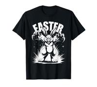 Fierce Wild Easter Bunny with Claws Out Boys Teens Men T-Shirt