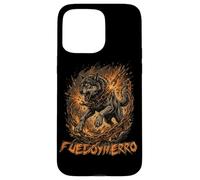 Fierce Wolf Breaking Chains Fire Iron Motivation Graphic Art Case for iPhone 15 Pro Max