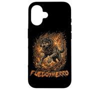 Fierce Wolf Breaking Chains Fire Iron Motivation Graphic Art Case for iPhone 16