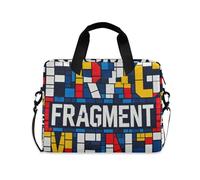 Fierce Wolf Green Red Laptop Sleeve Case Waterproof Laptop Storage Bag messenger bags for Laptop Computer with Strap Handle, 13 14 15.6 inch