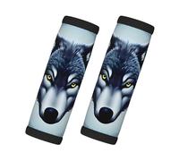 Fierce wolf head 2Pack Luggage Handle Wrap for Suitcase Travel Essential Material Comfortable Suitcase Handle Wraps for Suitcase for Traveling